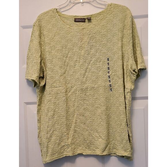 NWT Croft And Barrow Ladies Size 1X Light Green Polyester Shirt Short Sleeves - Picture 1 of 12
